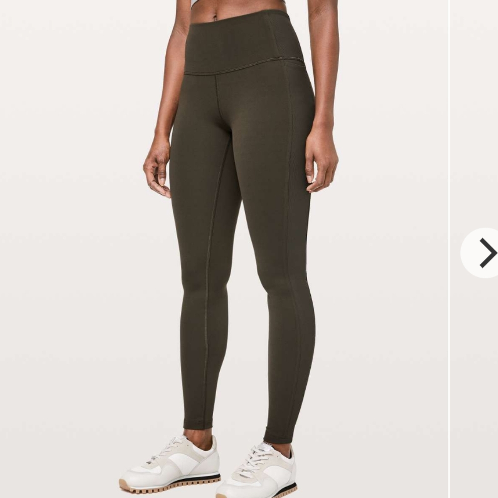 Lululemon wunder under high rise tight rib 28